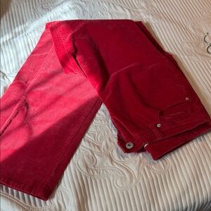 Red Corduroy Pants
